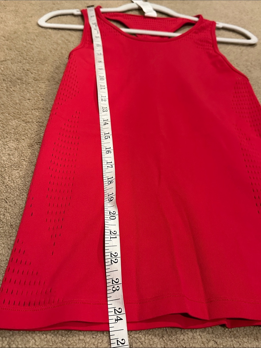Fabletics Red Racerback Tank Top - Picture 5 of 6